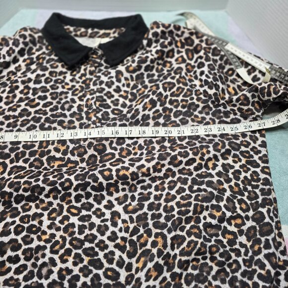 Cato Women's Collared Leopard Sweater - Picture 6 of 8